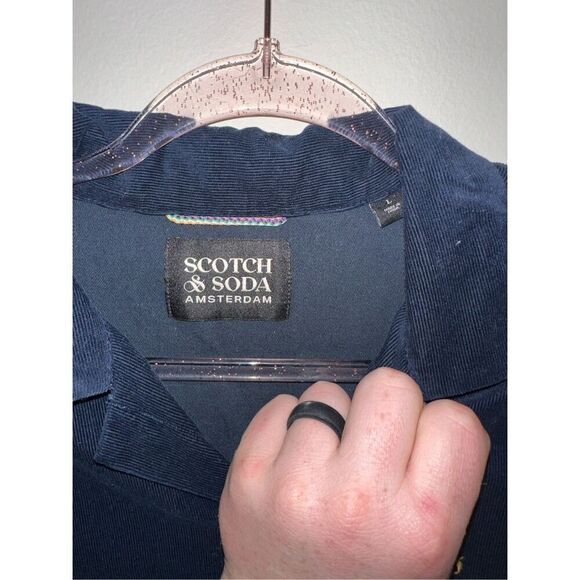 Scotch & Soda Hawaiian Corduroy Short Sleeved Shirt Size Large - Picture 3 of 7